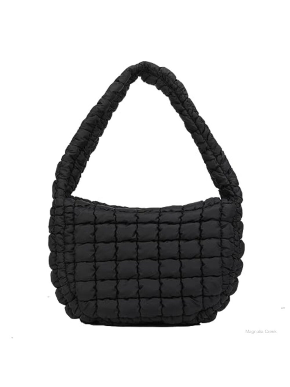 Quilted Puffer Tote Bag Lightweight Nylon Shoulder Handbag for Women